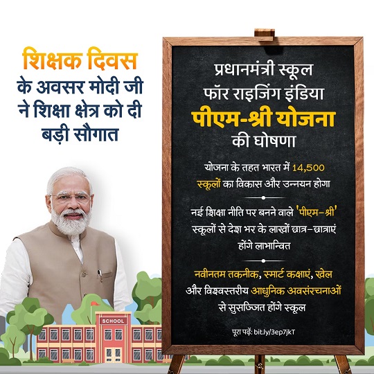  केंद्र सरकार ने 'पीएम श्री स्कूल योजना' में पंजाब को दिए 3125.54 लाख रुपये