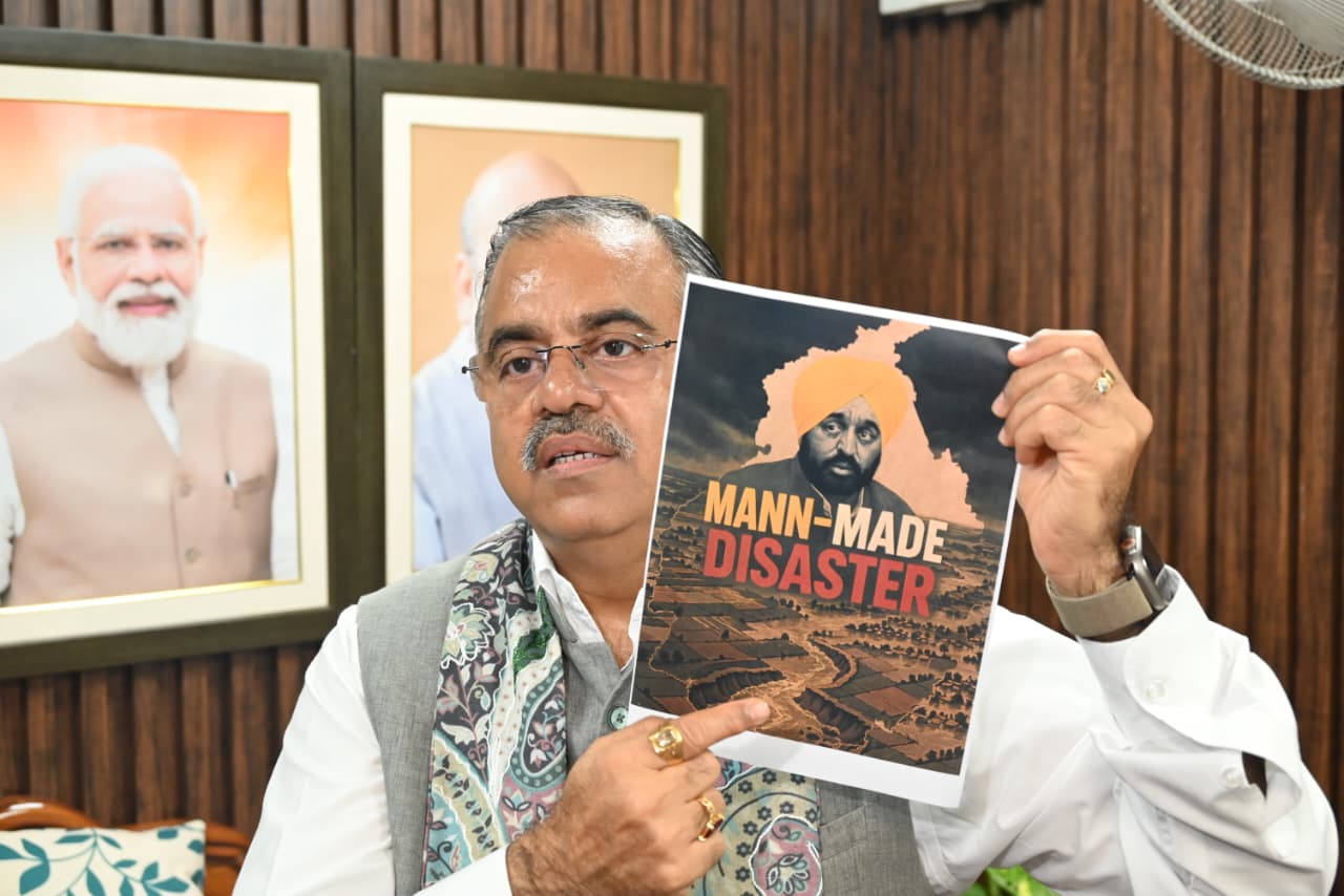 मान सरकार की लापरवाही ने बाढ़ को मानव निर्मित त्रासदी में बदल दियाः चुग