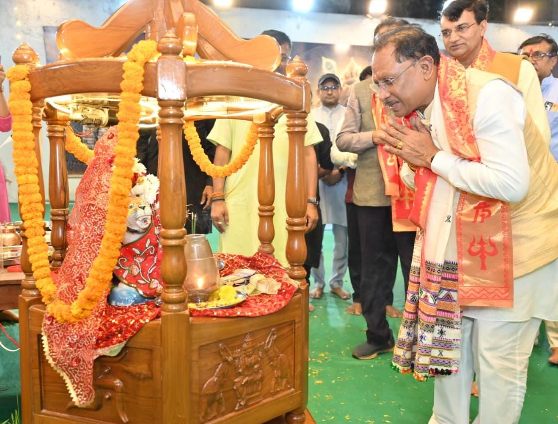 रायपुर : उत्साह, उमंग और सद्भावना बढ़ाने का पर्व है नवरात्रि : मुख्यमंत्री  साय