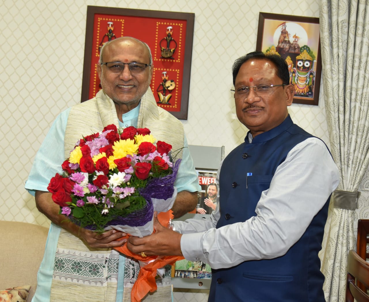 छत्तीसगढ़ : उप राष्ट्रपति  राधाकृष्णन से मुख्यमंत्री साय ने की भेंट