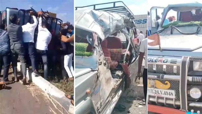 महाराष्ट्र के धाराशिव जिले में दो वाहनों की टक्कर में पांच लोगों की मौत, आठ घायल