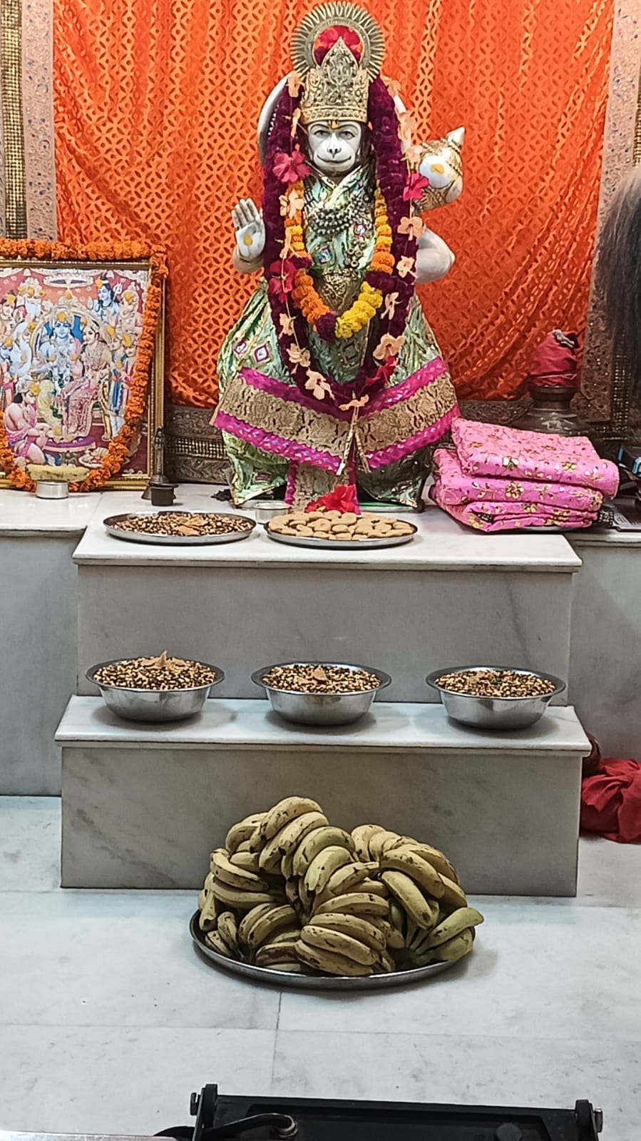 श्&zwj;याम मंदिर में श्रद्धापूर्वक हुई सुंदरकांड और हनुमान चालीसा का पाठ