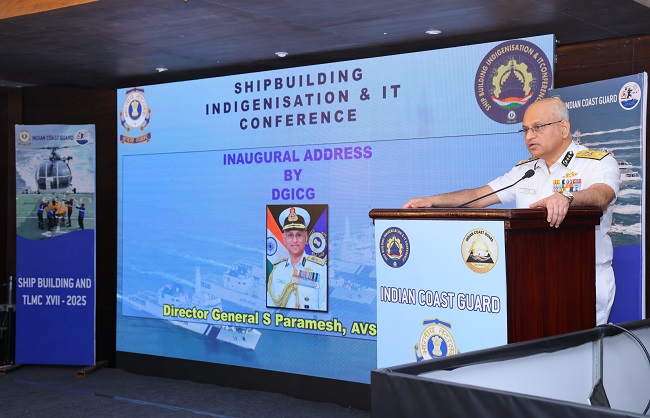 भारतीय तटरक्षक बल ने देश की समुद्री क्षमता को मजबूत करने पर दिया जोर