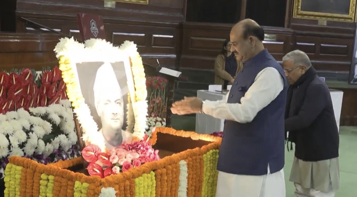 ओम बिरला ने लोकसभा के प्रथम अध्यक्ष जीवी मावलंकर को दी श्रद्धांजलि