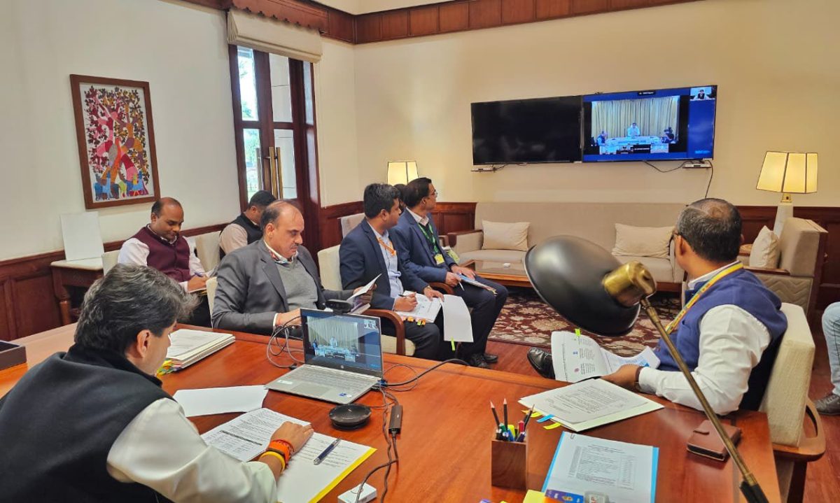 पूर्वोत्तर क्षेत्र विकास मंत्री ज्योतिरादित्य सिंधिया ने नई दिल्ली में उच्च-स्तरीय टास्क फोर्स की दूसरी बैठक में लिया भाग