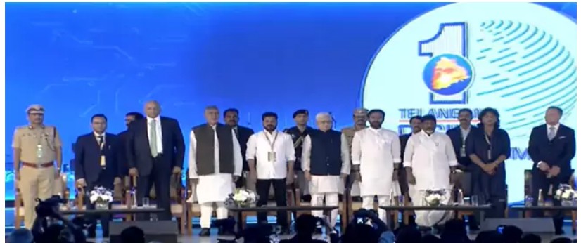&lsquo;तेलंगाना राइजिंग ग्लोबल समिट&rsquo; शुरू, राज्यपाल ने किया उद्घाटन
