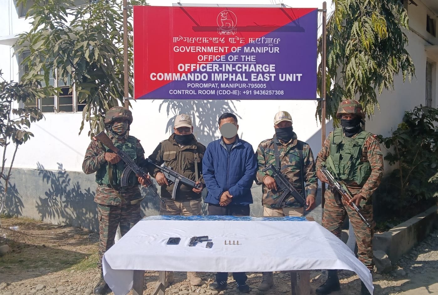 मणिपुर में केसीपी (टी) कैडर गिरफ्तार, हथियार बरामद