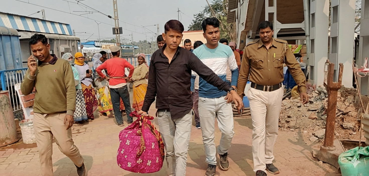 जाजपुर एक्सप्रेस से दो अजगर सर्पों की बरामदगी, तस्करी की आशंका