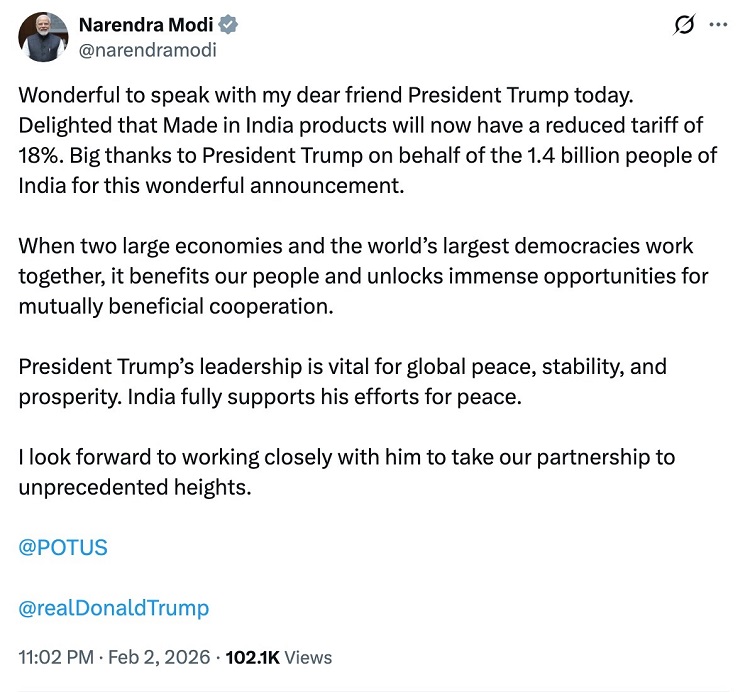 भारत-अमेरिका रिश्तों को नई गति, टैरिफ में कटौती और सहयोग बढ़ाने पर जोर