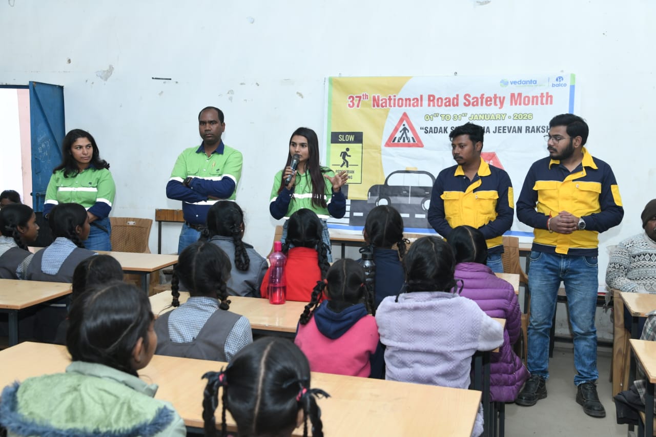 बालको ने 37वें राष्ट्रीय सड़क सुरक्षा माह पर चलाया जागरूकता अभियान