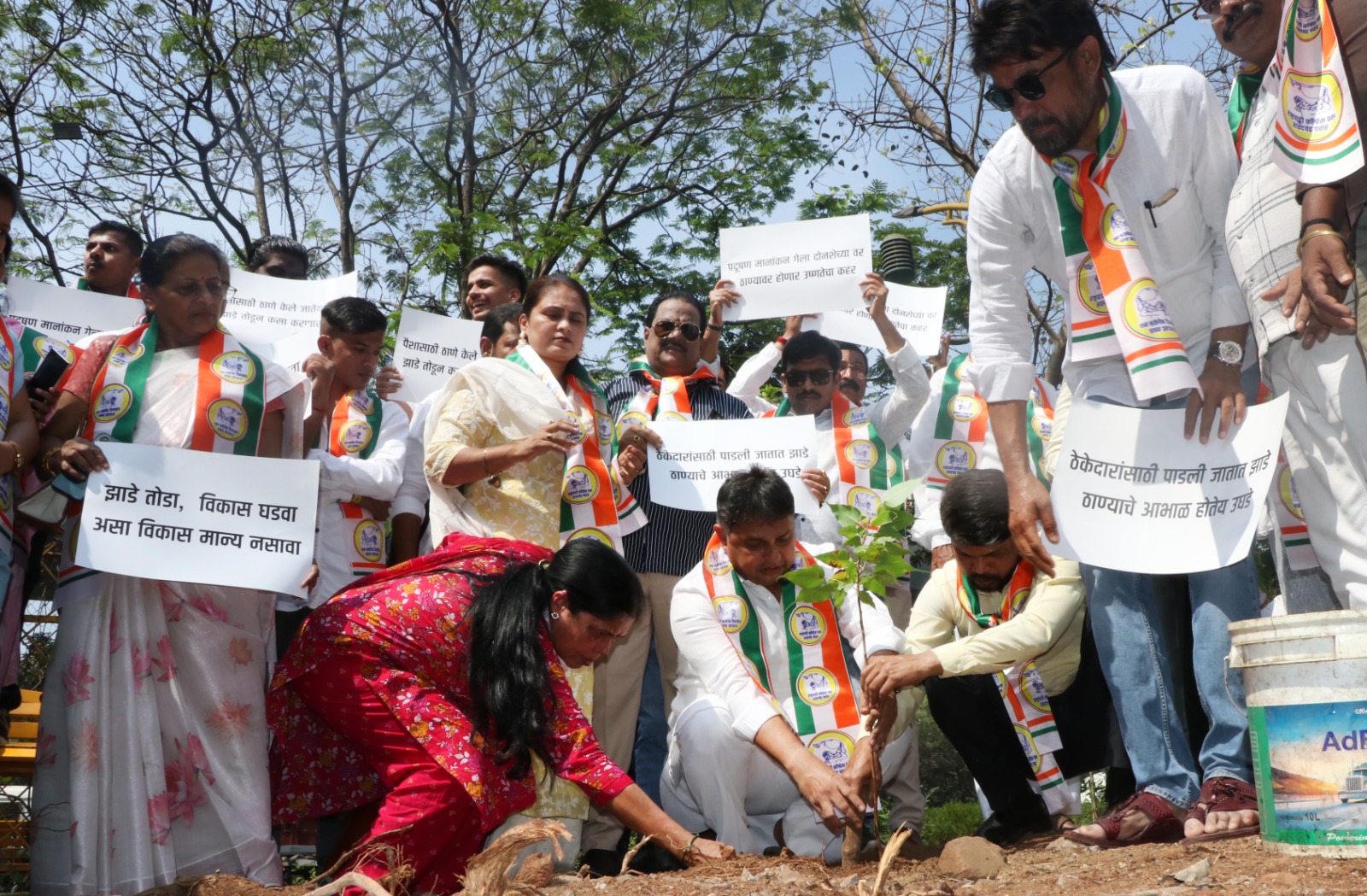 उच्चतम न्यायालय की अपेक्षा कर ठाणे में पेड़ काटे-ठाणे एनसीपी एसपी