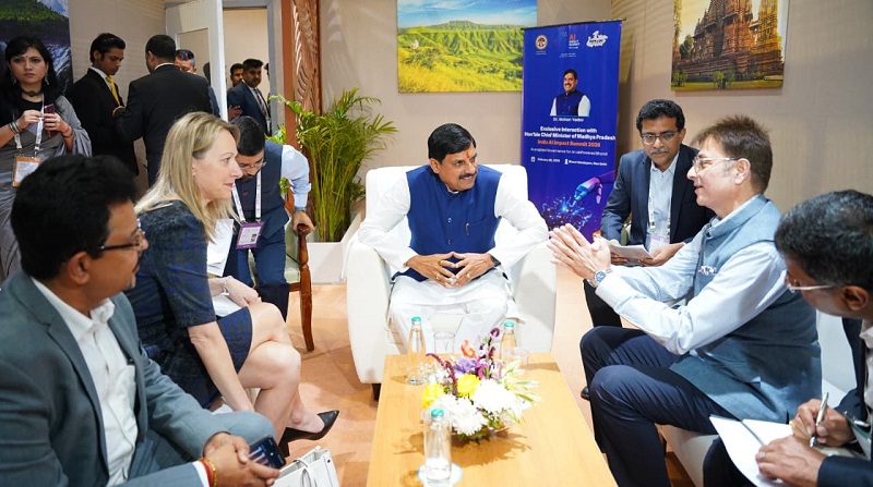 मप्र के मुख्यमंत्री ने नई दिल्ली में इंडिया एआई इम्पैक्ट समिट में वैश्विक टेक कंपनियों से किया वन-टू-वन संवाद