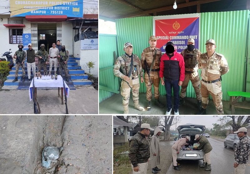 मणिपुर : प्रीपाक (प्रो) का एक कैडर गिरफ्तार, विभिन्न क्षेत्रों से विस्फोटक बरामद