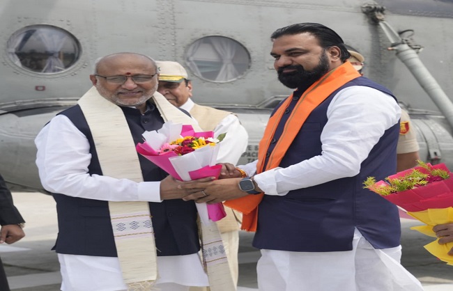 उपराष्ट्रपति सी.पी. राधाकृष्णन पहुंचे मोतिहारी, दीक्षांत समारोह में होंगे शामिल