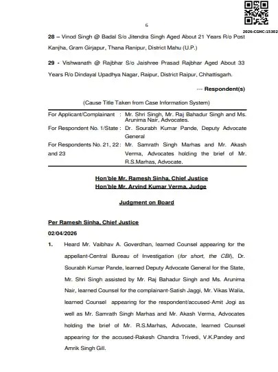 जग्गी हत्याकांड में हाई काेर्ट का फैसला : अमित जोगी को उम्रकैद, काेर्ट ने कहा-"सभी आरोपितों के लिए एक समान न्याय जरूरी"