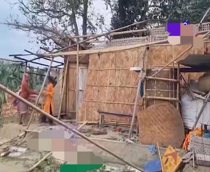 पश्चिम नलबाड़ी और बजाली में भीषण तूफान से भारी तबाही