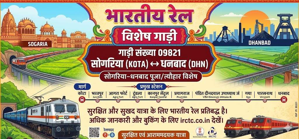 अशोकनगरः एलएचबी कोच से होगी सुसज्जित जोधपुर-भेपाल ट्रेन