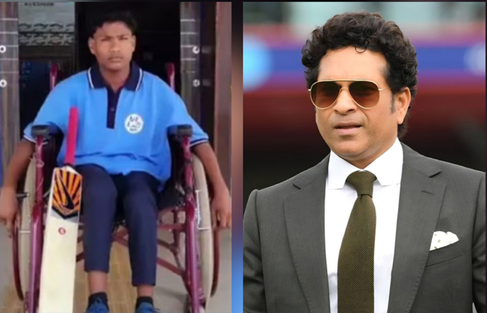 सचिन तेंदुलकर से मिलने वालों की सूचि में दिव्यांग छात्र मड़डाराम शामिल