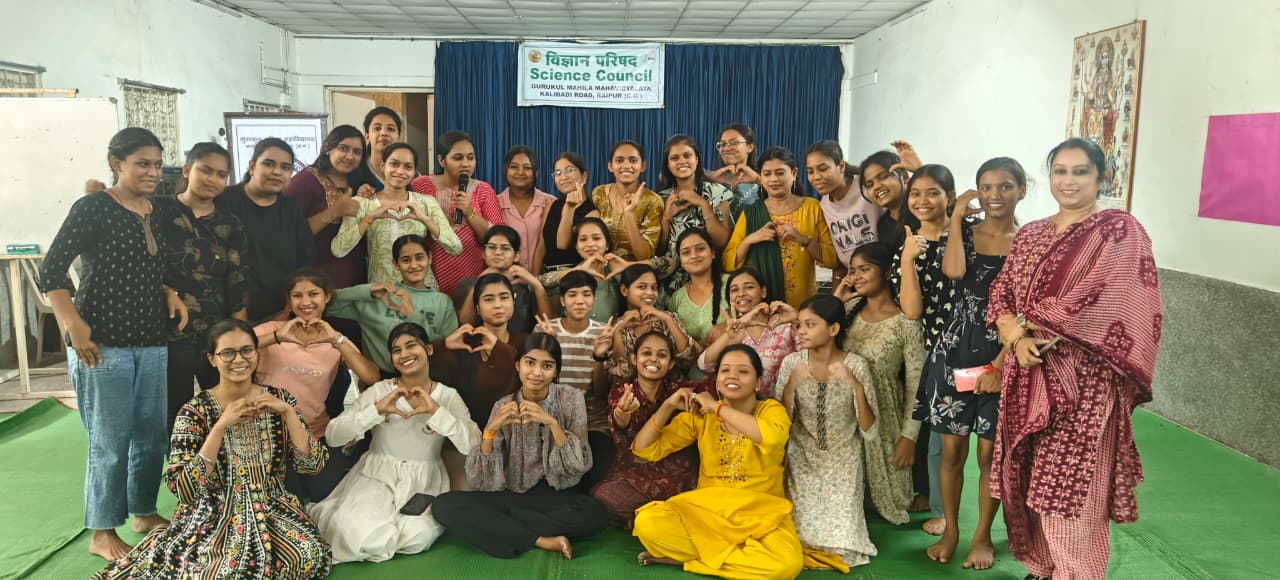 गुरुकुल महिला महाविद्यालय, रायपुर में YES+ कार्यशाला का समापन