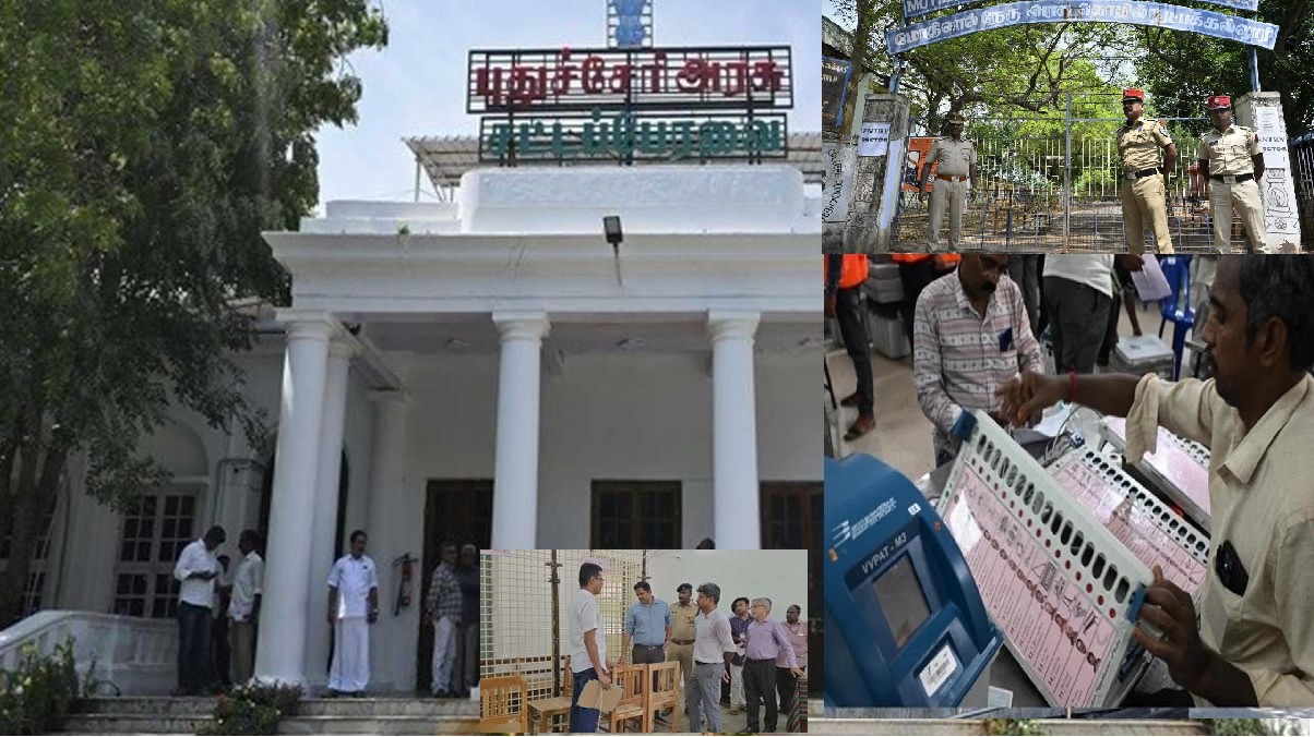 पुडुचेरी में मतगणना शुरू