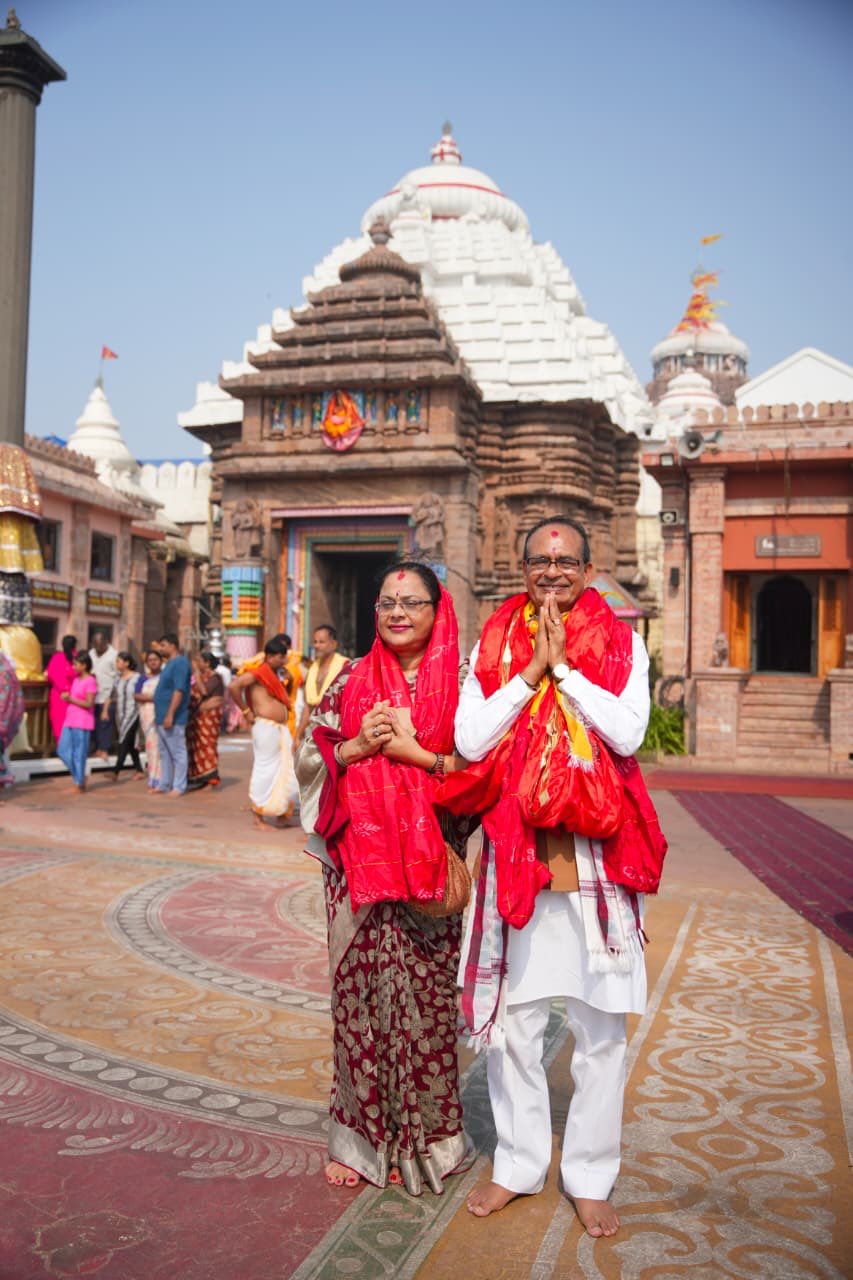 केन्द्रीय मंत्री शिवराज सिंह ने पुरी में महाप्रभु श्री जगन्नाथ के दर्शन किए