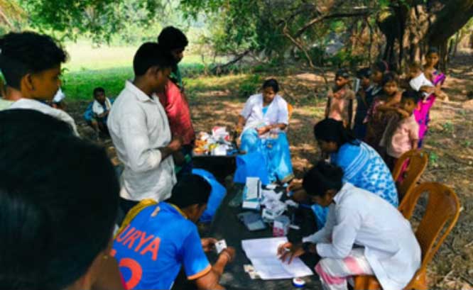 बीजापुर के ग्राम गमपुर में 771 ग्रामीणों का किया गया यूनिवर्सल हेल्थ स्क्रीनिंग सर्वे