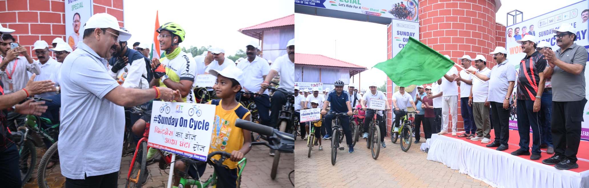 उप मुख्यमंत्री अरुण साव ने सायकल चलाकर फिट रहने और पर्यावरण संरक्षण का दिया संदेश