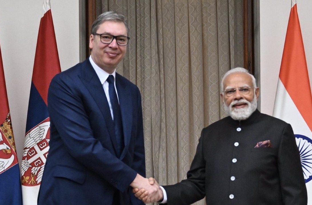  सर्बिया के राष्ट्रपति की शुभकामनाओं पर प्रधानमंत्री ने जताया आभार, द्विपक्षीय संबंधों को और मजबूत बनाने की दोहराई प्रतिबद्धता