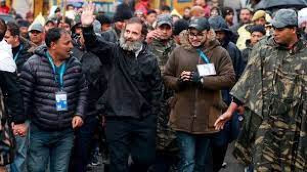 कांग्रेस की भारत जोड़ो यात्रा का समापन आज, शेर-ए-कश्मीर स्टेडियम में गिर रही बर्फ