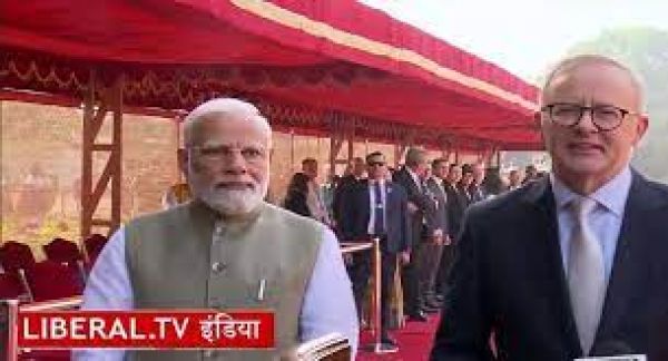 ऑस्ट्रेलिया के प्रधानमंत्री अल्बनीस का राष्ट्रपति भवन में किया गया औपचारिक स्वागत