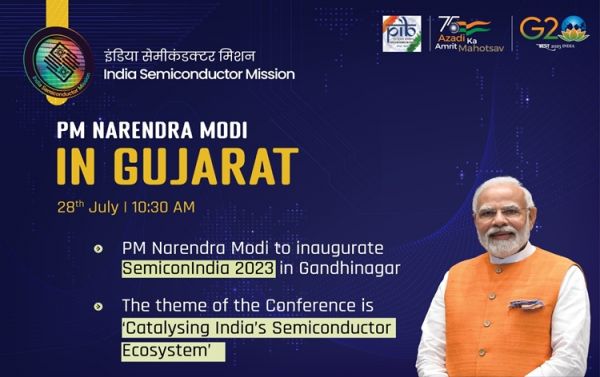 प्रधानमंत्री नरेंद्र मोदी आज गुजरात के गांधीनगर में सेमीकॉन इंडिया सम्&zwj;मेलन का शुभारम्&zwj;भ करेंगे