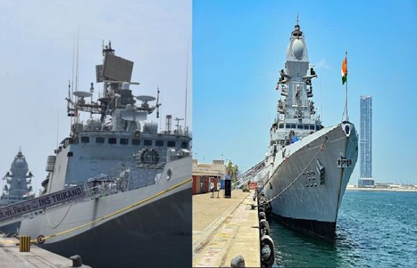 भारतीय नौसेना के दो युद्धपोत 11 अगस्त तक दुबई के रशीद बंदरगाह दौरे पर