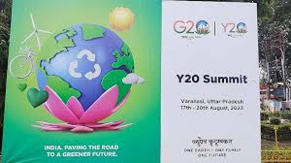 चार दिन का यूथ-20 सम्&zwj;मेलन आज से उत्&zwj;तर प्रदेश के वाराणसी में शुरू होगा