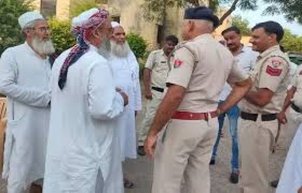 जमीअत उलेमा हिंद का प्रतिनिधिमंडल नूंह एसपी से मिला, निर्दोषों की गिरफ्तारी पर रोक की मांग