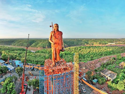 आदि गुरु शंकराचार्य की 108 फीट ऊंची प्रतिमा का अनावरण आज