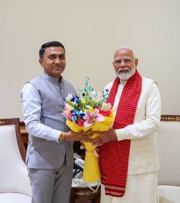 गोवा के मुख्यमंत्री डा.सावंत ने प्रधानमंत्री से की मुलाकात