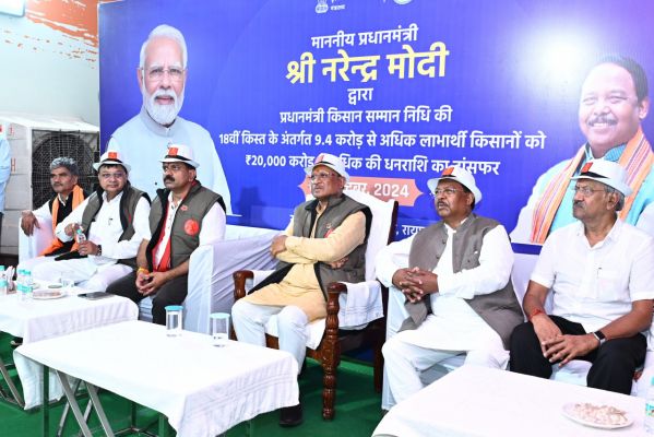 प्रधानमंत्री श्री नरेंद्र मोदी ने जारी की प्रधानमंत्री किसान सम्मान निधि की 18वीं किस्त