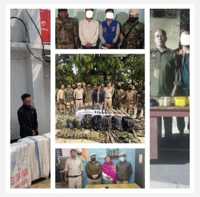  मणिपुर में छह उग्रवादी गिरफ्तार, हथियार और नशीला पदार्थ बरामद