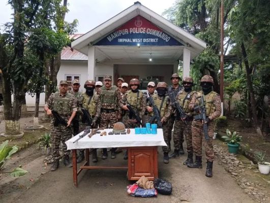 मणिपुर: एक उग्रवादी गिरफ्तार, हथियार और विस्फोटक सामग्री बरामद