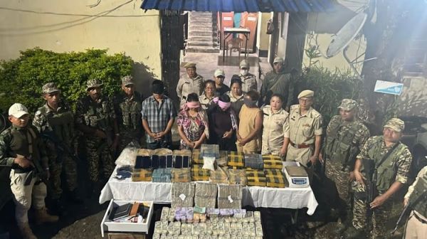 मणिपुर में हेरोइन की बड़ी बरामदगी के साथ 4 गिरफ्तार, एक करोड़ की नकदी जब्त