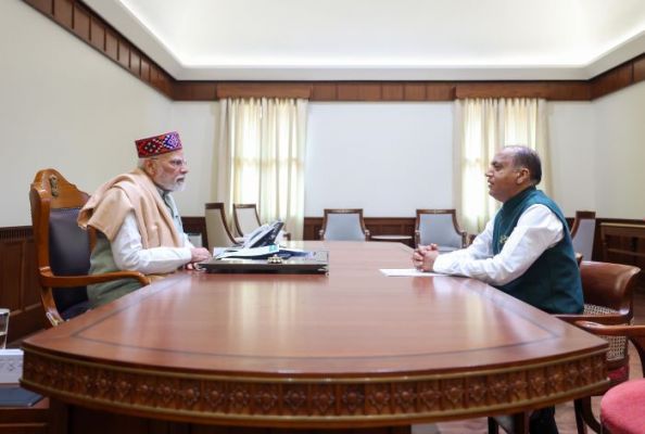 प्रधानमंत्री से मिले नेता विपक्ष जयराम ठाकुर, हिमाचल की आपदा पर मांगी एरिया स्पेसिफिक राहत