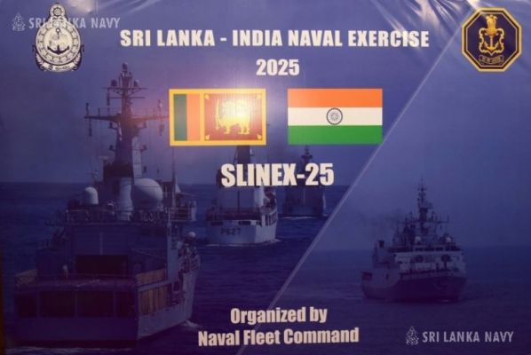 भारत-श्रीलंका नौसेनिक अभ्यास SLINEX-25 कोलंबो में समुद्री चरण में प्रवेश करता है