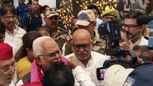 विपक्ष के उपराष्ट्रपति पद के उम्मीदवार सुदर्शन रेड्डी पहुंचे लखनऊ