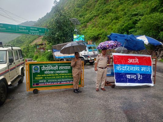 केदारनाथ यात्रा को 3 सितंबर तक अस्थायी रूप से रोका गया