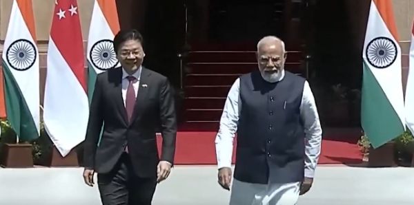 प्रधानमंत्री मोदी ने नई दिल्ली में सिंगापुर के प्रधानमंत्री लॉरेंस वोंग के साथ प्रतिनिधिमंडल स्तर की वार्ता की