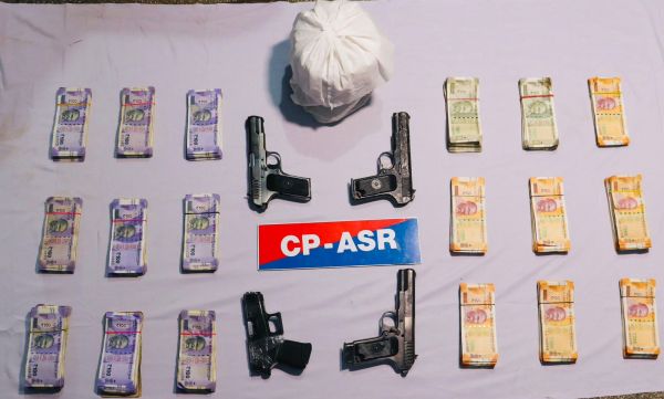 पंजाब में दो किलो हेरोइन, 3.5 लाख ड्रग मनी व चार पिस्तौल बरामद, तीन गिरफ्तार