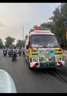 आयुर्वेद दिवस पर अखिल भारतीय आयुर्वेद संस्थान की बाइक रैली