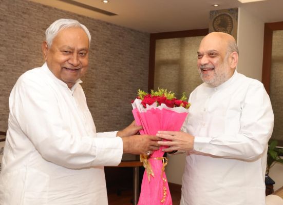 नीतीश कुमार और अमित शाह की बंद कमरे में मुलाकात, बिहार चुनाव में राजग सीट बंटवारे पर मंथन