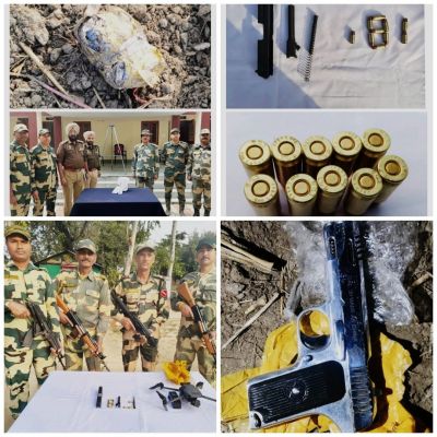 बीएसएफ ने अमृतसर व फिरोजपुर बॉर्डर से पकड़ा ड्रोन, पिस्तौल व हेरोइन बरामद