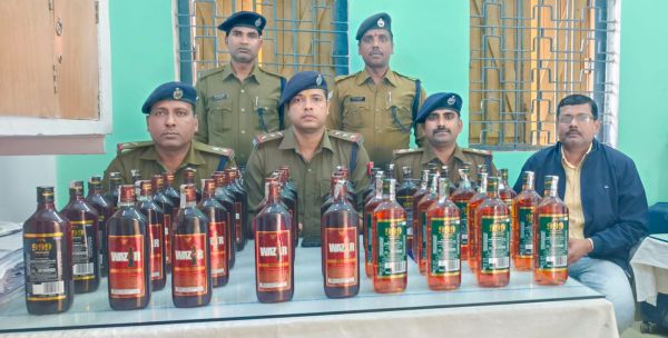 ऑपरेशन सतर्क के तहत बिना दावे वाली विदेशी शराब बरामद
